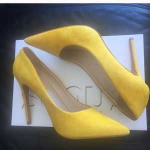 Topshop Mustard Fall Stillettoes